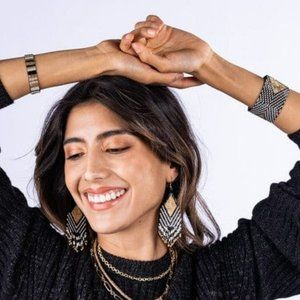 Ink + Alloy Earrings & Bracelet Set (NEW)